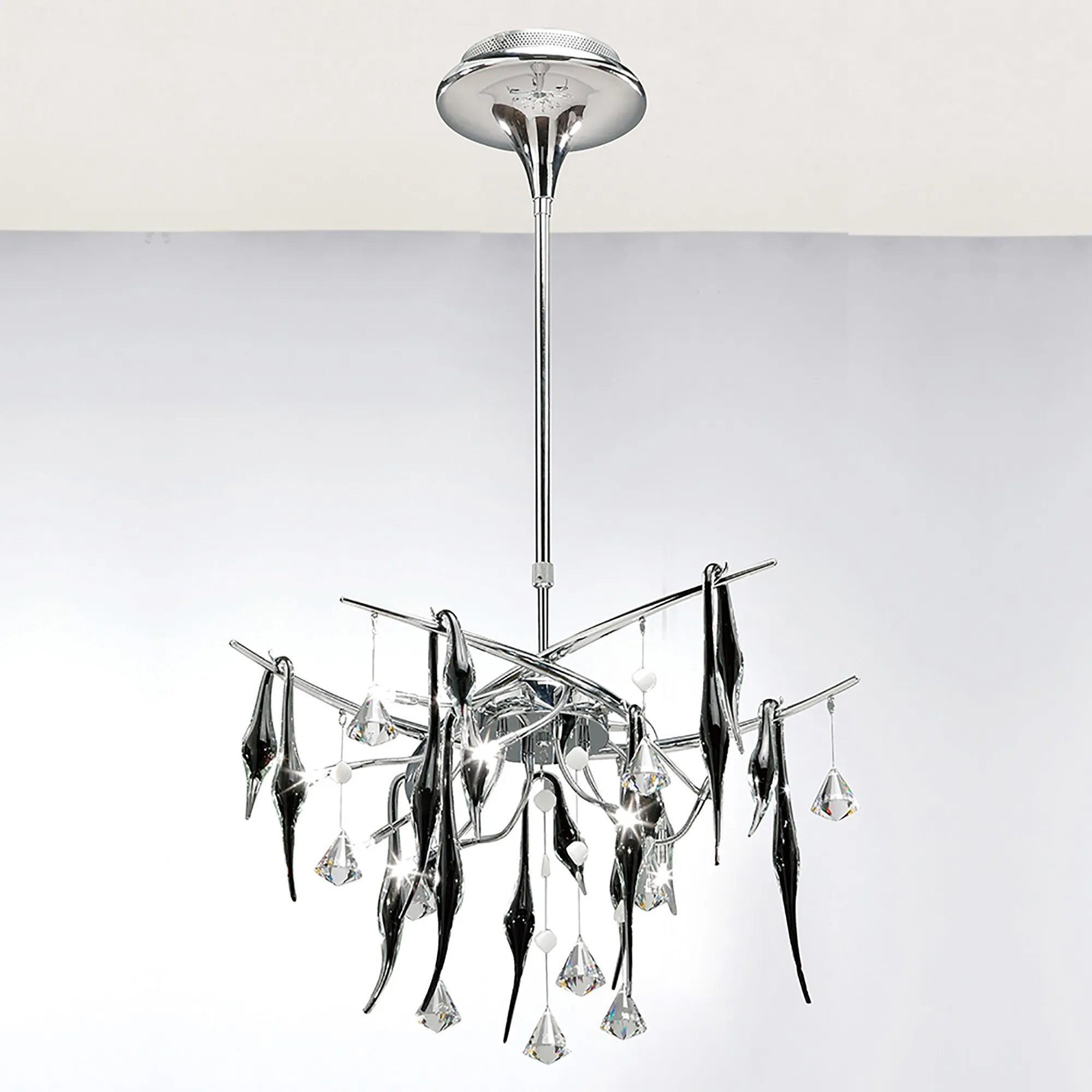 Cygnet Crystal Ceiling Lights Diyas Multi Arm Crystal Fittings